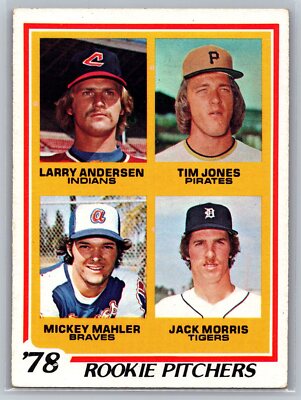1978 Topps #703 1978 Rookie Pitchers Andersen / Jones / Mahler / Morris
