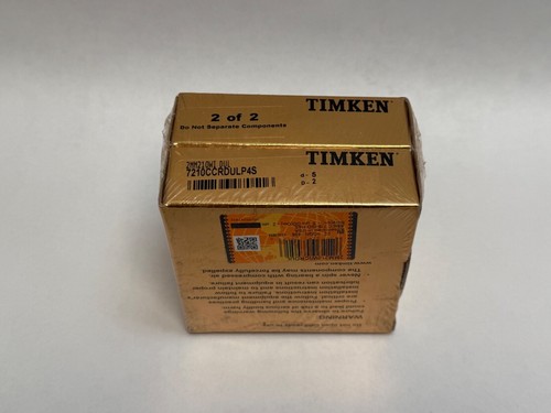 Timken 7210CCRDULP4S Angular Bearing 7210-C-CR-DUL-P4S 2MM210WIDUL 50x90x20 mm - Picture 3 of 7