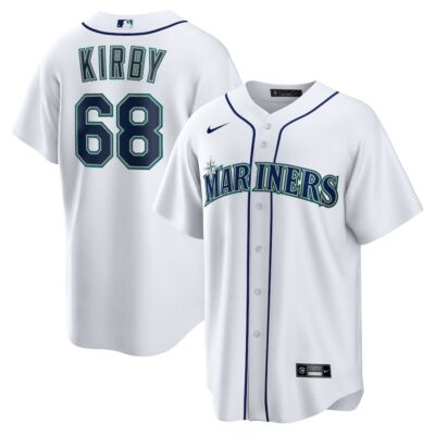 ユニフォーム シアトルマリナーズ ジョージ・カービー68 Seattle Mariners George Kirby #68 Nike White 2025 Official MLB