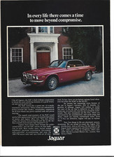 Original 1976 Jaguar XJC Coupe print ad: "In every life there comes a time to"