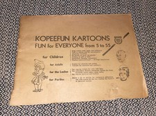 Vintage 1937 Kopeefun Kartoons  FUN for EVERONE from 5 to 55