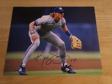 KELLY GRUBER TORONTO BLUE JAYS SIGNED 8 X 10 MATTE PHOTO (F) WORLD SERIES CHAMP