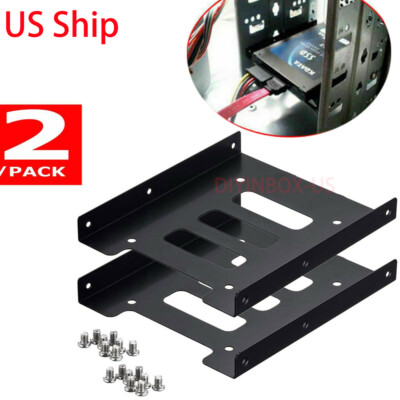 2.5'' to 3.5'' Bay SSD Metal Hard Drive HDD Mounting Bracket Adapter Dock / Tray