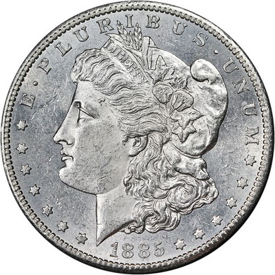 1885-S Morgan Silver Dollar Nice BU+ Blast White Great Eye Appeal