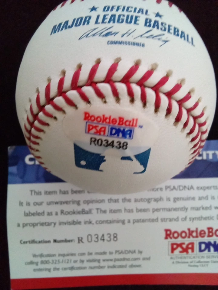 FERNANDO MARTINEZ Autograph Baseball MLB Rookie Ball PSA COA NEW YORK METS - Image 2 of 4