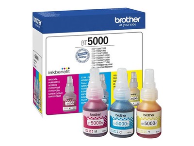 Brother BT-5000 / BT-5000CLVAL Tinten Sparset cyan, magenta, gelb (3 Stück)