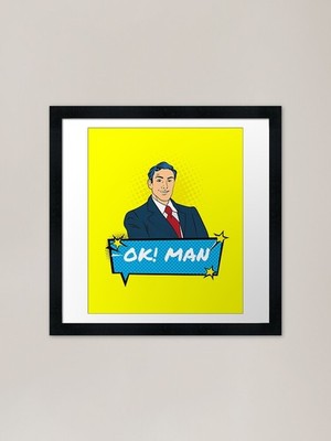 Rich Man OK Designs Gerahmter Kunstdruck Gerahmtes Wandbild Poster Leinwanddruck Bild