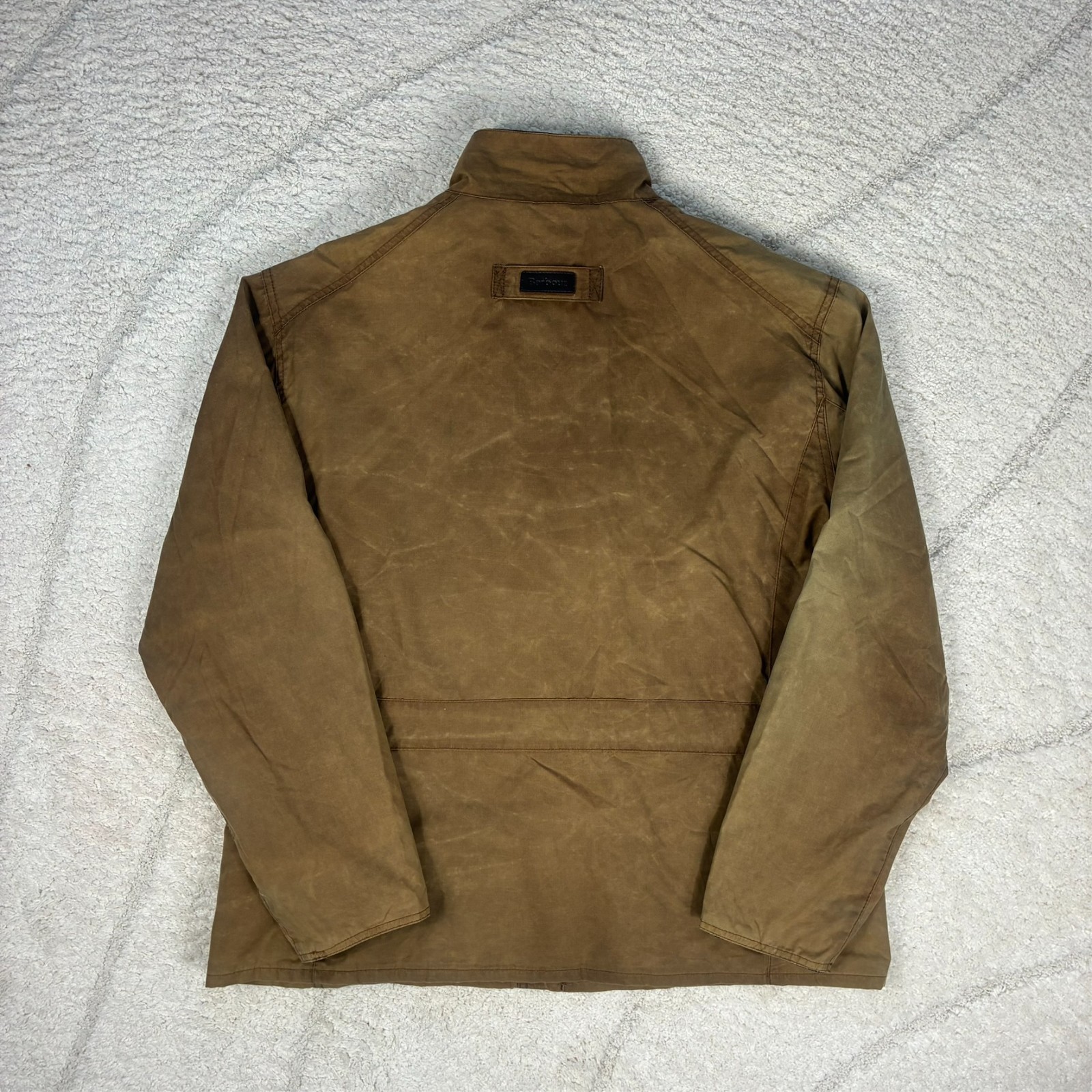Vintage Barbour BR31 'New Utility' Brown Olive Size XL Cotton Utility Wax Jacket image 8