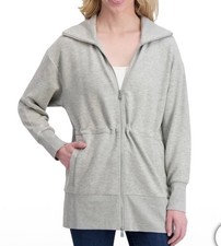 Converse Women's Full Zip LJacket, Gray, Size XS NWT