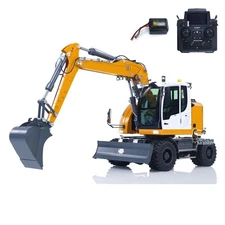 1/14 RC Hydraulic Wheeled Excavator 7-ways Valve RC Digger 2WD/4WD PL18EV Lite