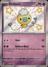 Drifloon Holo Shiny Rare SV: Paldean Fates 155/091 NM on eBay