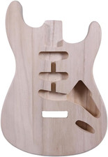 Electric Guitar Body Blank for Customization- Unfinished ST Style Paulownia Guit