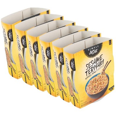 Simply Asia Sesame Teriyaki Noodle Bowl, 8.5 oz Pack of 6