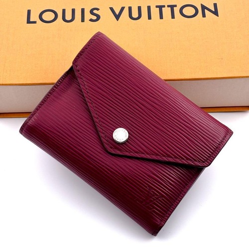 Louis Vuitton Epi Victorine Trifold Wallet Gold Japan Excellent 072992