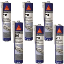 Sikaflex marine 591 sealant WHITE 300ml 6pcs
