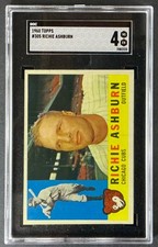 1960 Topps # 305 Richie Ashburn  SGC 4