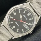 AUTOMATIC VINTAGE SEIKO JAPAN 6309A MENS BLACK COLOR DIAL WATCH a700417-1