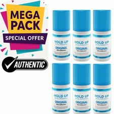 HOLD UP BODY – Original Roll On Body Glue for Dancers 2 oz (6 PACK) (Brand New)