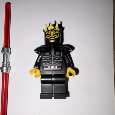 LEGO Star Wars Savage Opress Black Outfit Red Lightsaber Sw0316 | eBay