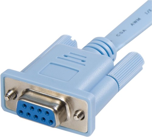 StarTech.com 6 ft RJ45 to DB9 Cisco Console Management Router Cable - M/F Serial - 第 3/4 張圖片