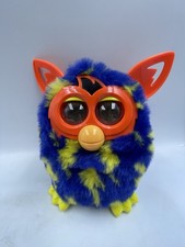 Furby Boom Blue Yellow Lightning Bolts Orange Ears A6120 - Tested