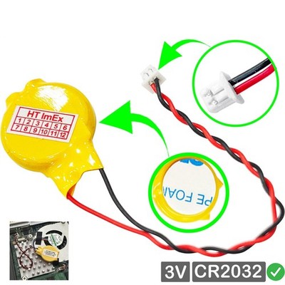 CR2032 CMOS Batterie Knopfzelle mit Steckerkabel für Gigabyte AORUS X7 DT V6-cf1