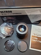 Voigtlander Ultron 35mm f1.7 VM lens for Leica M mount - with box and caps