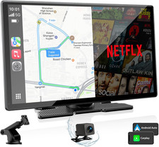 9'' Carplay Screen with Net-Flix Youtube and 1080P Backup Camera Upgraded Androi