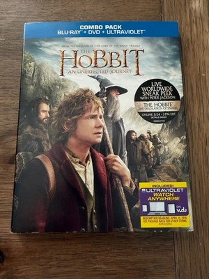 The Hobbit: An Unexpected Journey (Blu-ray+DVD+Ultraviolet) | New w/Slipcover
