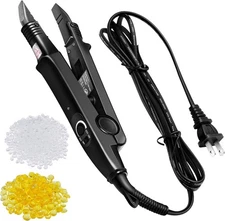 Hair Extension Tool with Keratin Glue Granule Beads, US Plug, Professional Ha...