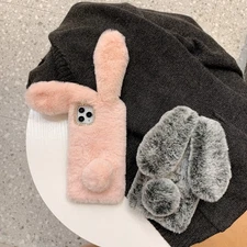 Case For Honor X5C/X6B/X6C/X7/200Smart/400Lite Hot Warm Plush Rabbit Phone Cover