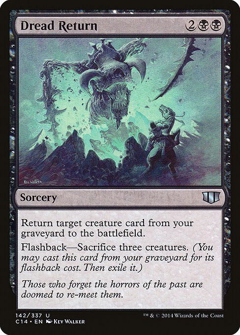Dread Return NonFoil Commander 2014 142 NM MTG