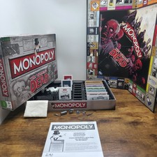 Monopoly The Walking Dead Survival Edition Hasbro Board Game Complete 2016 VGC 
