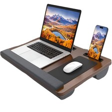 NNETM Wooden Laptop Desk with Mouse Pad