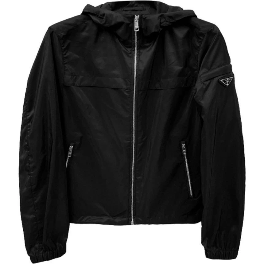 Giacca a vento uomo Prada con cappuccio 132921443