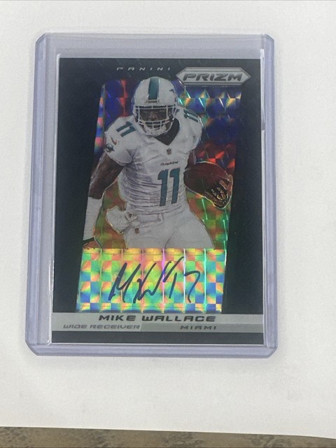 2013 Panin Prizm Mike Wallace 1/1 Dolphins One of One