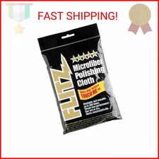 Flitz Premium Microfiber Polishing Cloth (400 GSM) - 16" x 16" USA-Made Grey Lin