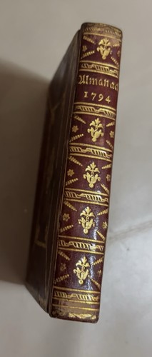 1794 Musen Almanac miniature Leather Gold Stamped -German W/Original Slipcase - Picture 6 of 10