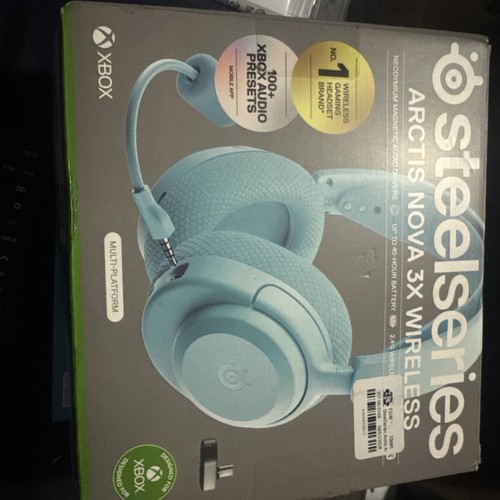 SteelSeries Arctis Nova 3X Wireless Multi-Platform Gaming Headset Aqua