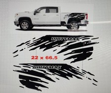 Chevy Hd Dirtymax Bed Vinyl Decal Graphic X2 Large Mud Splash Duramax