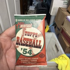 2003 Topps Heritage Baseball 8 Card Pack. Red Autographs? Inserts & Relics?  
