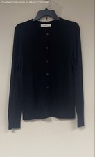 LOFT Ann Taylor Women's Crewneck Cardigan Black Wool Blend NWT Size M