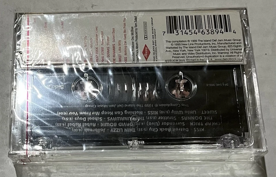 1999 DETROIT ROCK CITY Cassette Soundtrack Movie Music Sealed Kiss - Image 3 of 3