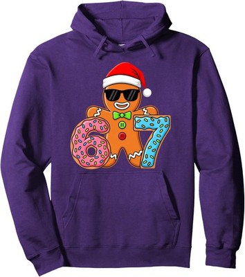 Funny Gingerbread Seven Ice Cream Drip Christmas Unisex Hooded Sweatshirt