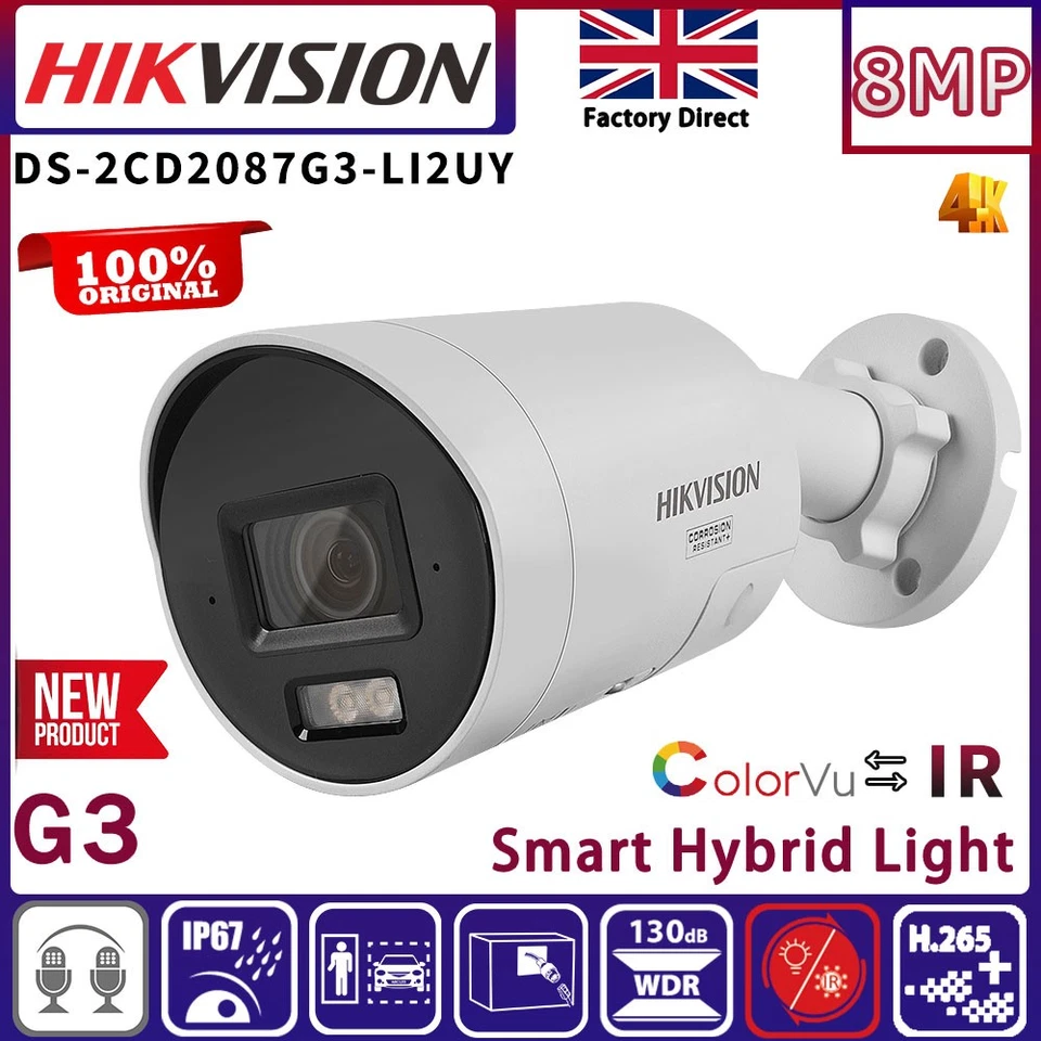 Hikvision 16CH 32MP 8K NVR System DS-2CD2087G3-LI2UY ColorVu3.0 4K IP Camera Lot - Image 2 of 4