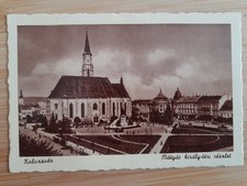 Kolozsvar Cluj-Napoca Erdely Transylvania Romania King Matthias square postcard