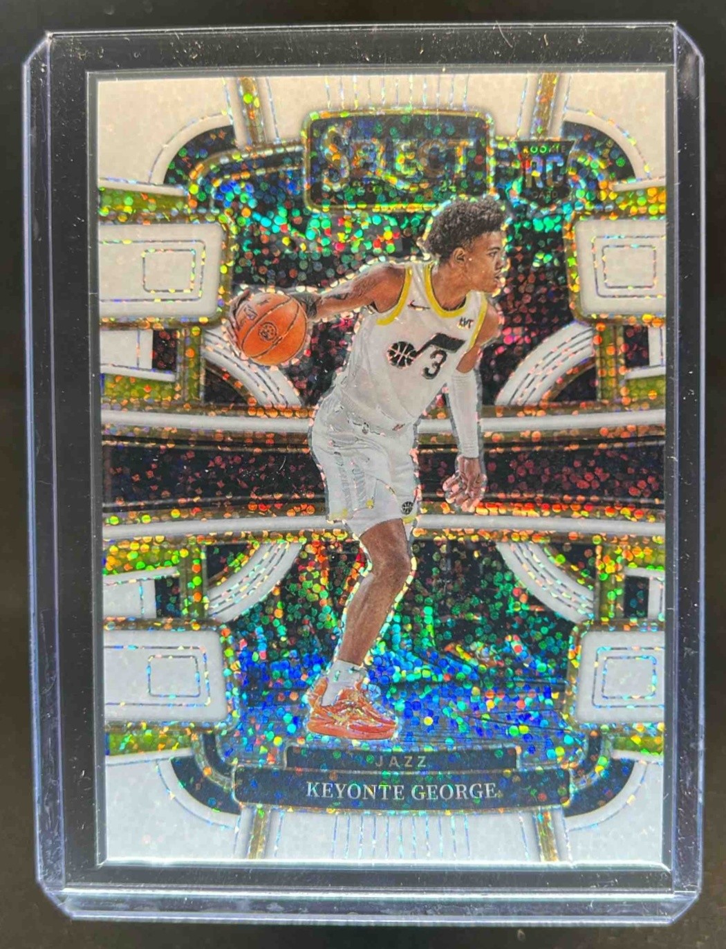 2023-24 Select Keyonte George White Sparkle Prizm SSP RC Concourse #75 Jazz