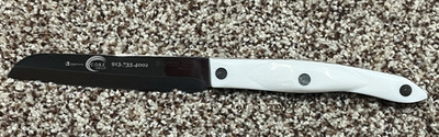 Cutco 3721 KW Serrated Knife Santoku Pearl White Handle (Engraved)