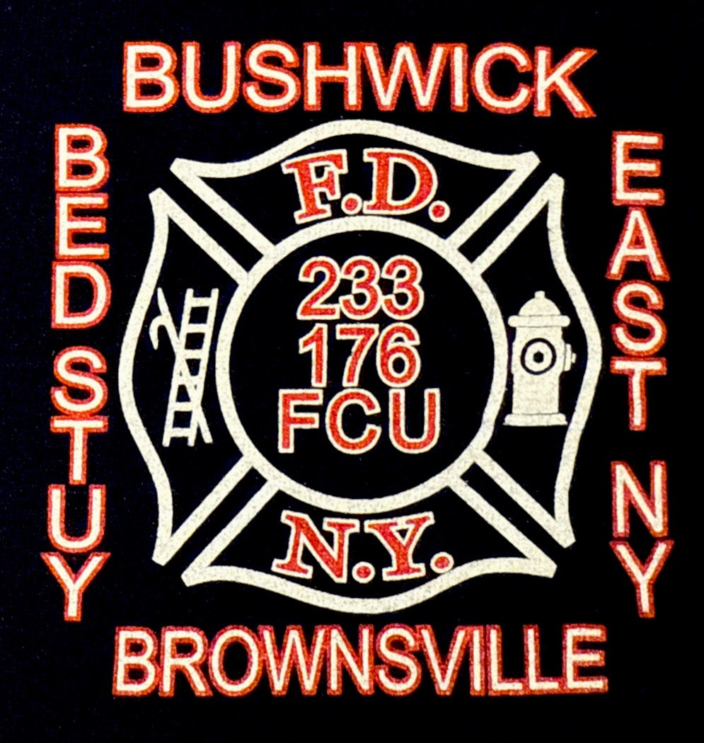 FDNY Fire Department New York NYC NY T-Shirt XL FDNY Engine 233 Brooklyn Ladder