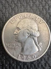 1960D  Washington Quarter - 90% Silver; YOUR COIN pictured! ✓CS